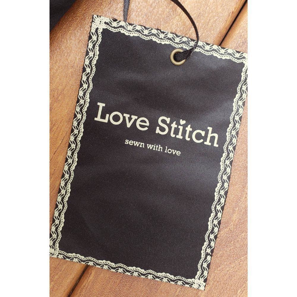 LOVE STITCH BLACK STRAP STUDDED BLOUSE NWT SIZE M - Picture 6 of 7